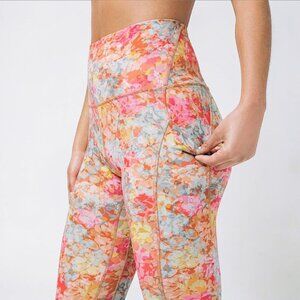 Lululemon Align 25" legging with pockets Inflorescence Pink floral high rise 6
